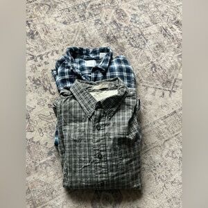 Lot (2) Men’s Plaid Shirts XL